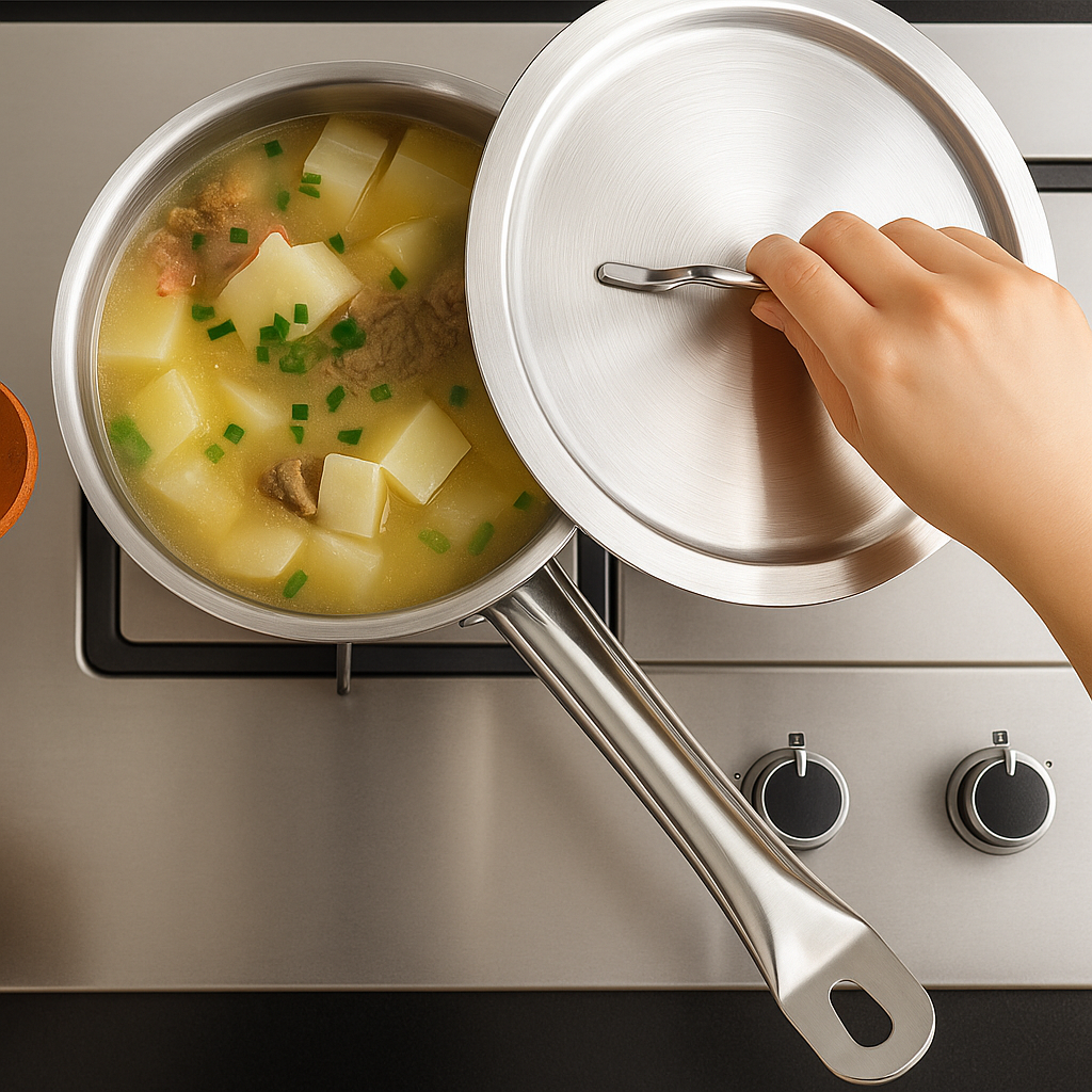 Casseroles en acier inoxydable
