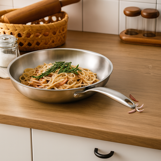 Poêle en acier inoxydable